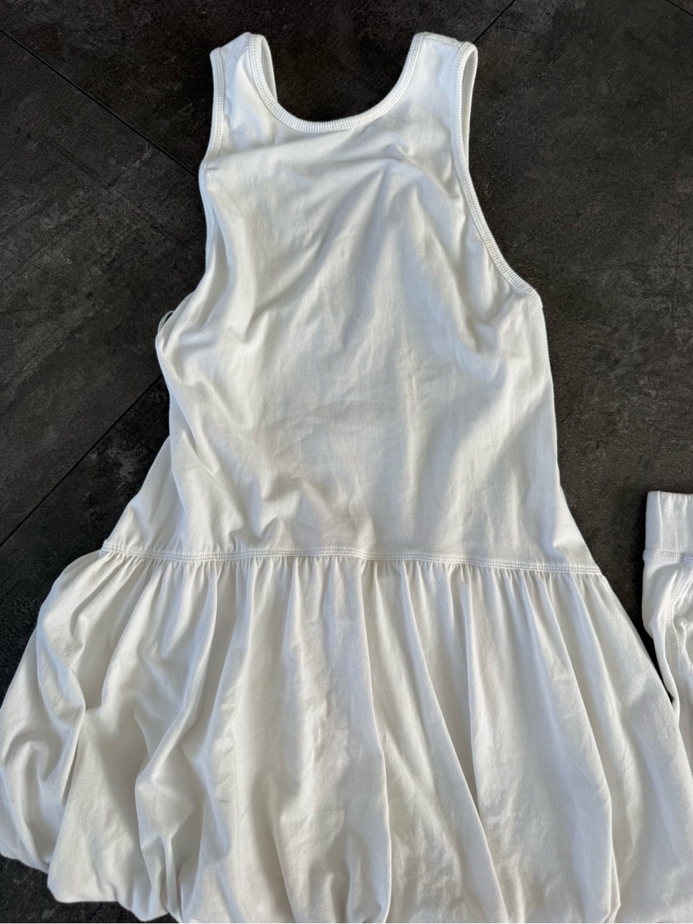 FP Movement by Free People White Backless Tank Dress